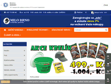 Tablet Screenshot of milobrno.cz